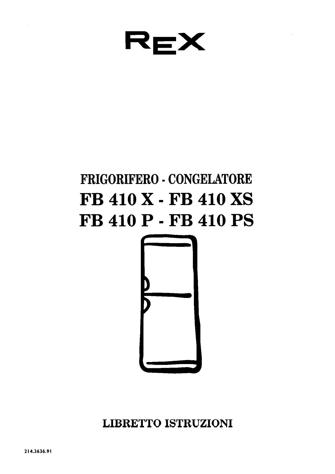 Rex FB410PS, FB410XS User Manual