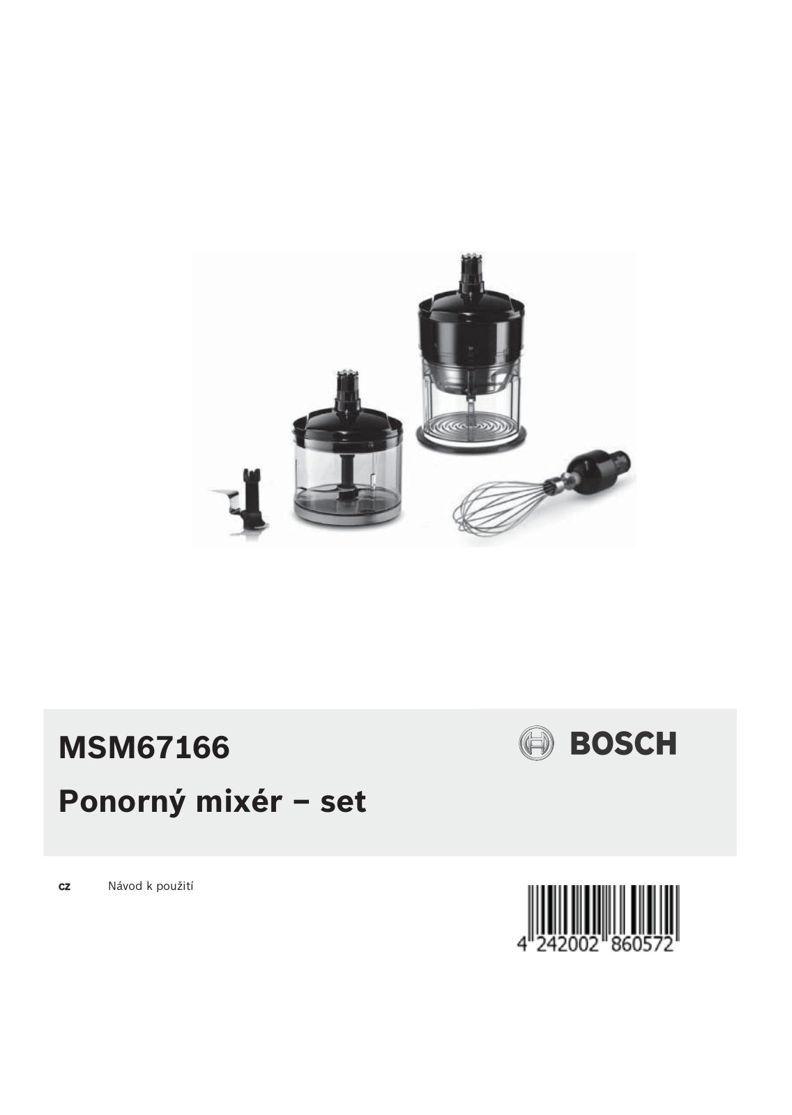 Bosch MSM67166 User Manual