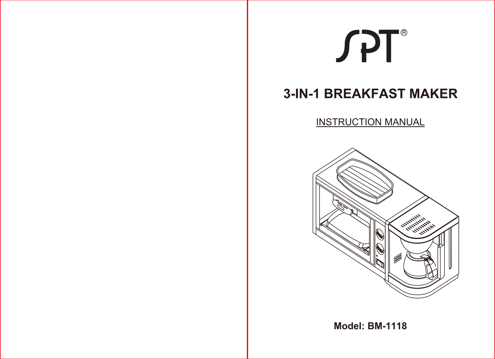 Sunpentown BM1118 User Manual