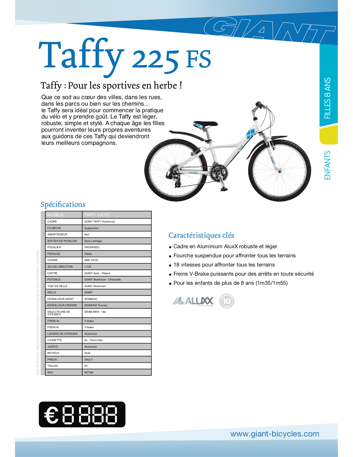 Giant TAFFY 225 FS User Manual