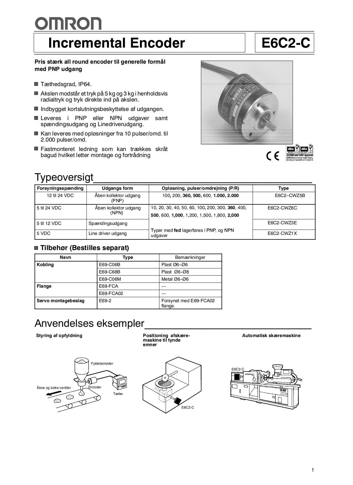 Omron E6C2-C DATASHEET