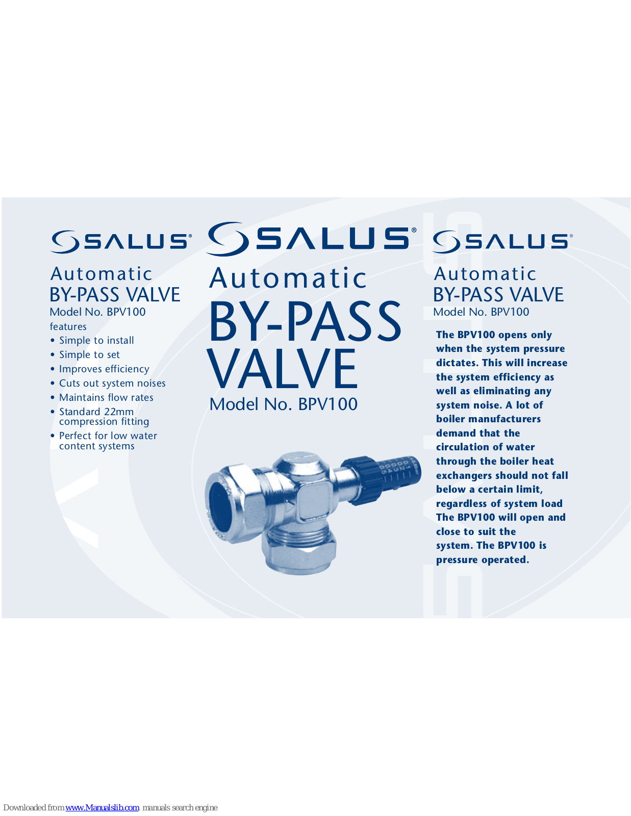 Salus BPV100 Instruction Manual