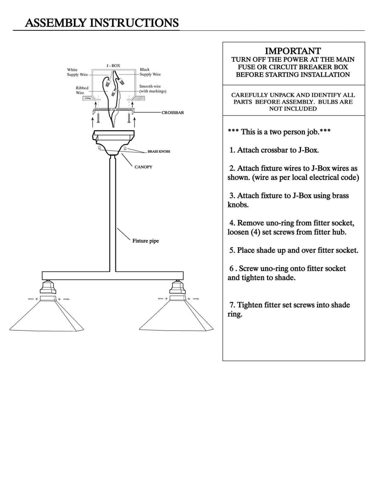 Loon Peak W002811142 Assembly Instructions - ManualMachine.com