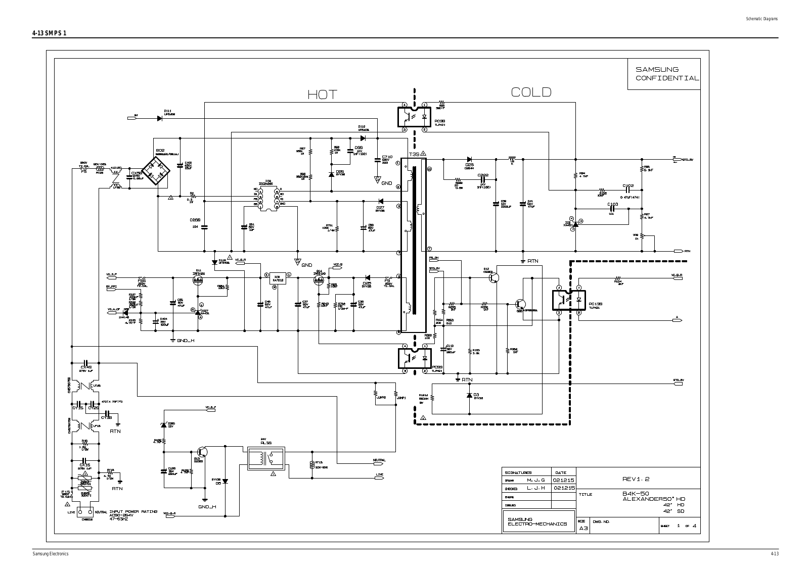 Samsung BN96-01217A Schematic