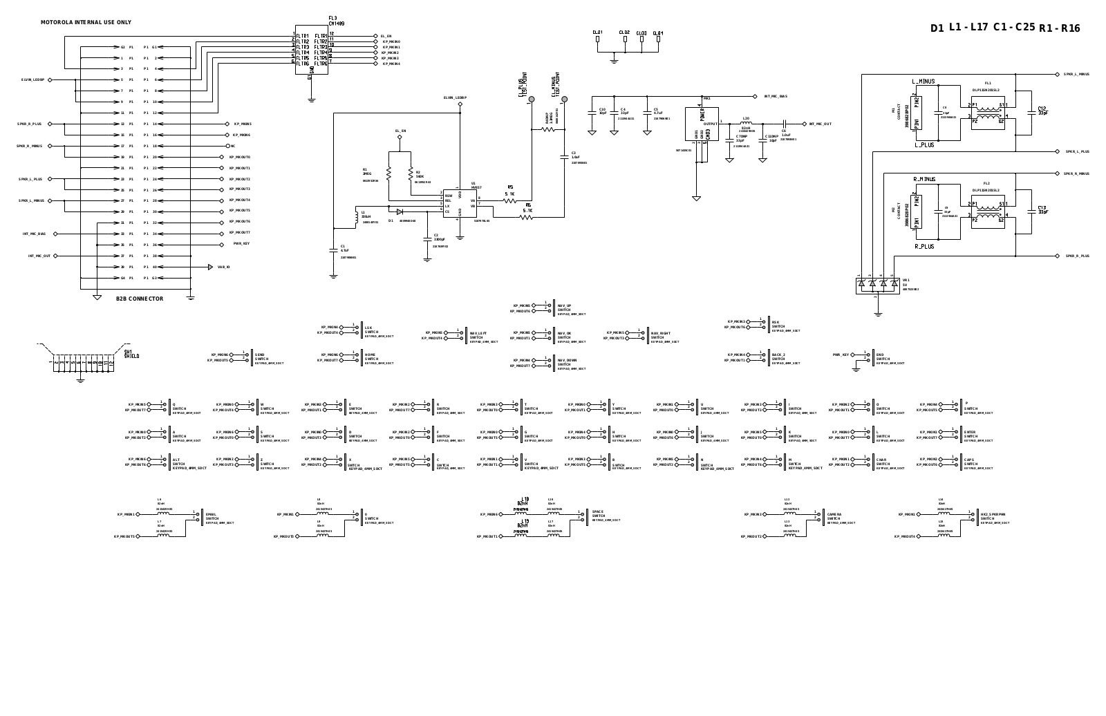 Motorola Q9, L3-8489858Y09 Schematic