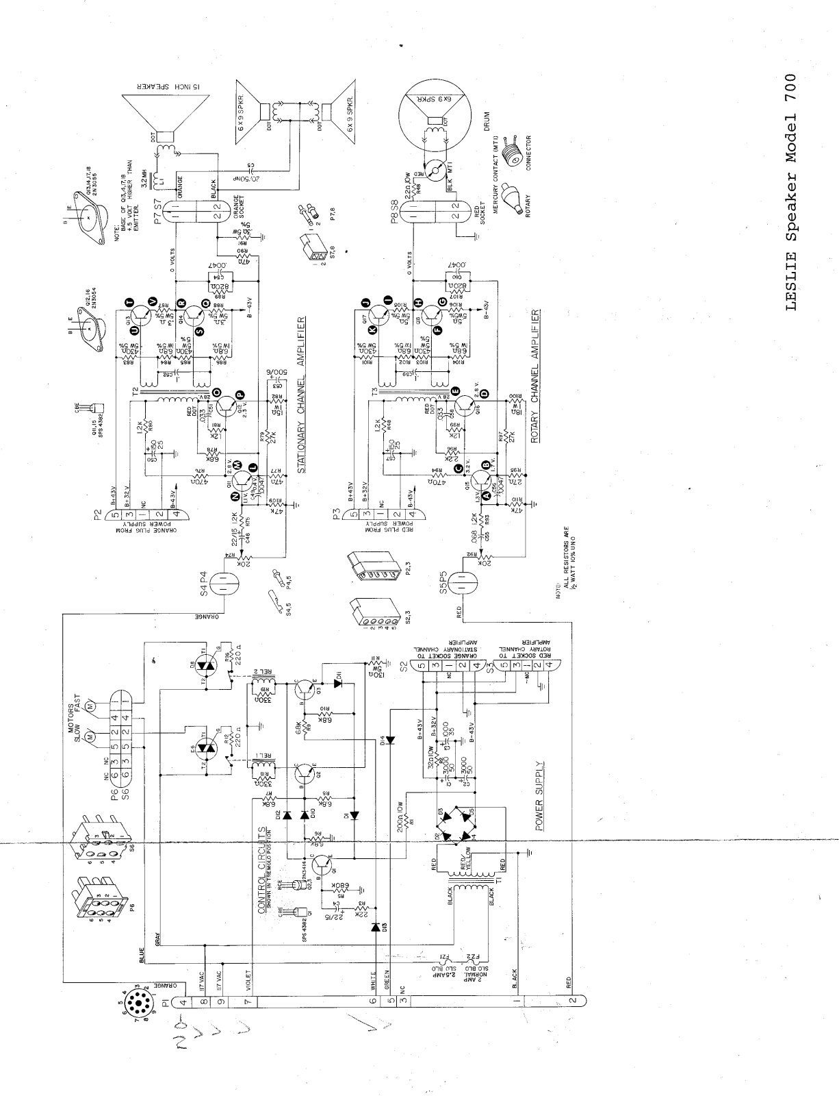 Leslie 700 schematic