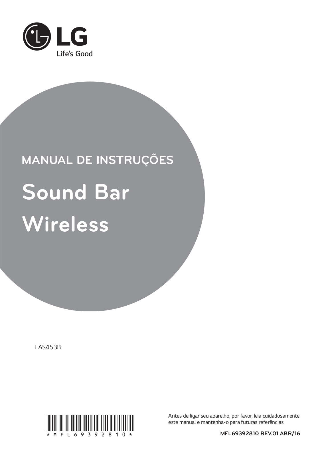 LG LAS453B User Guide