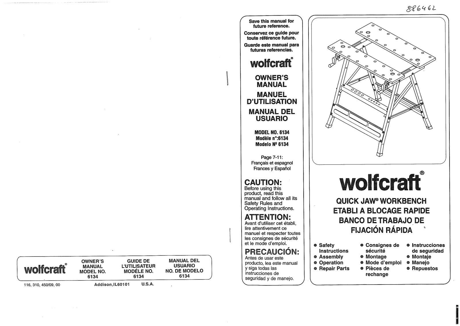 Wolfcraft 6134 User guide