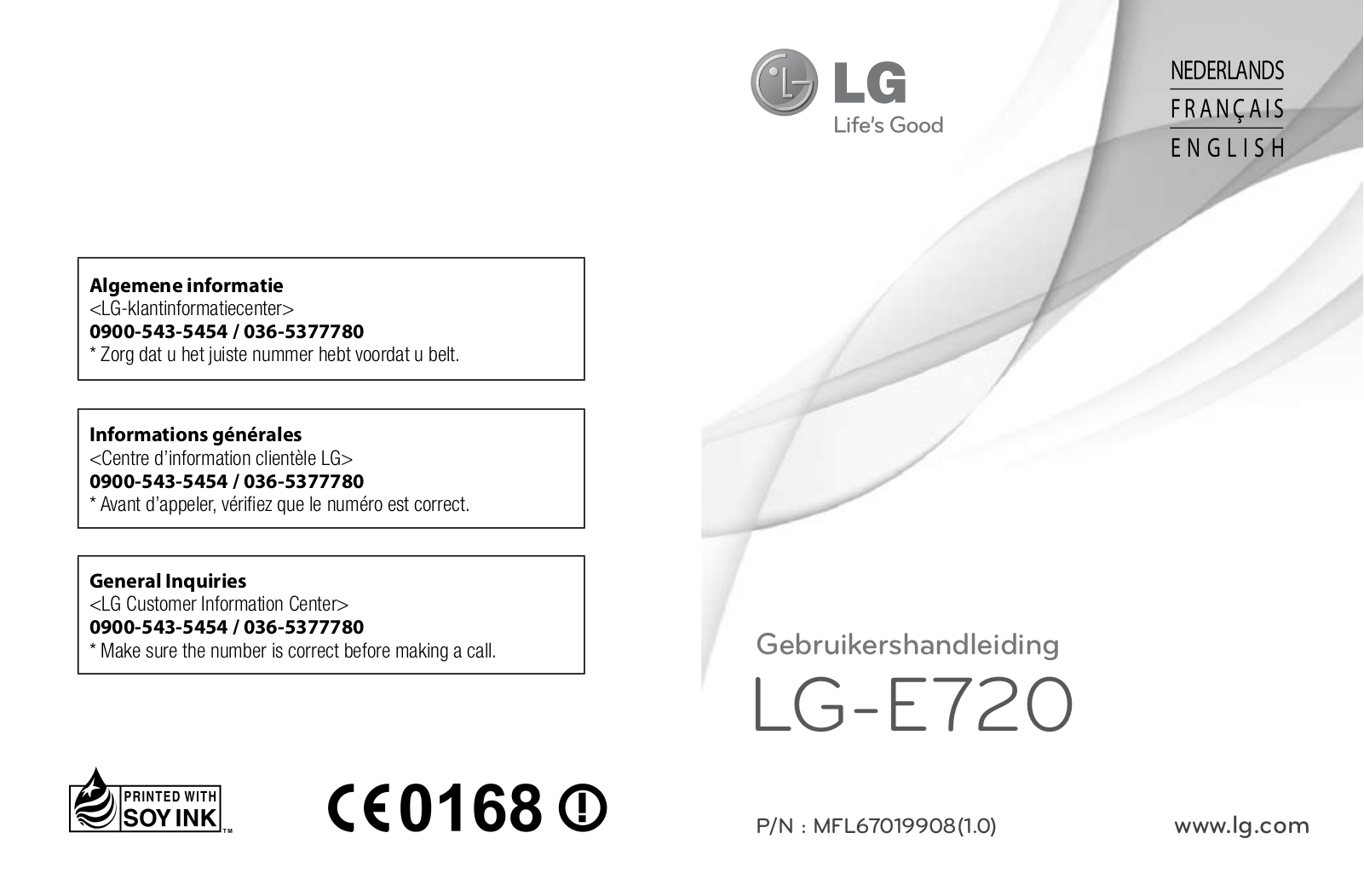 LG E720 User Manual