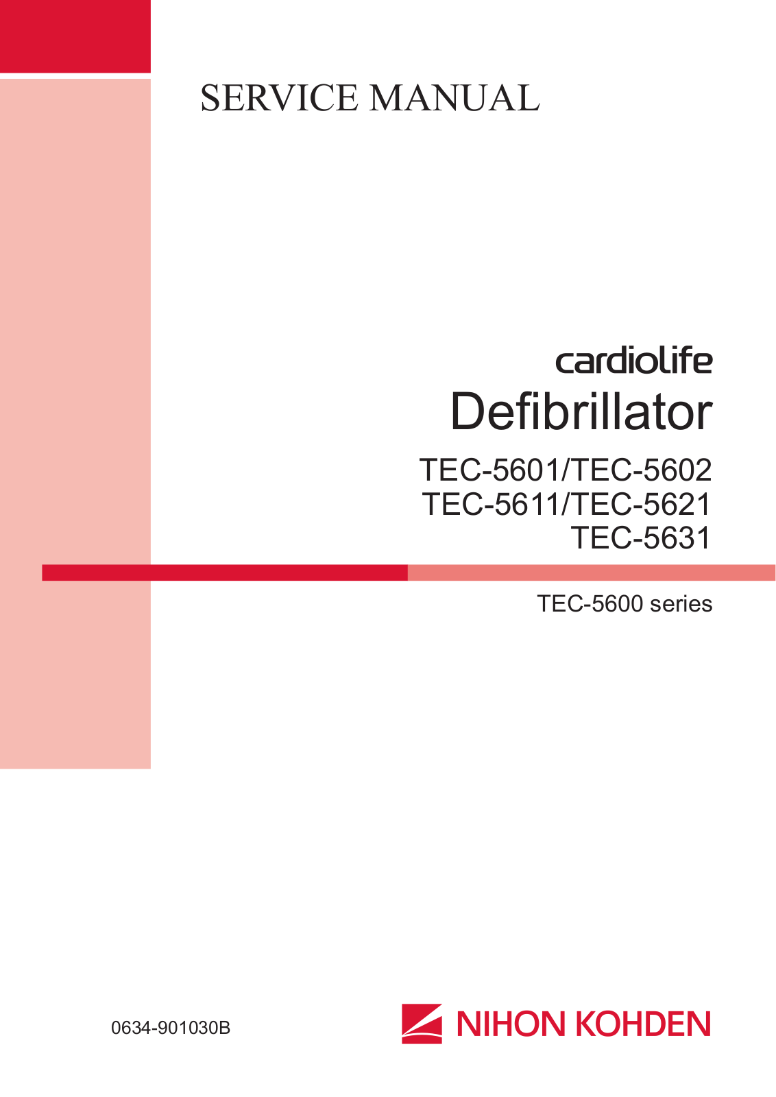 NIHON KOHDEN TEC-5601, TEC-5602, TEC-5611, TEC-5621, TEC-5631 User manual