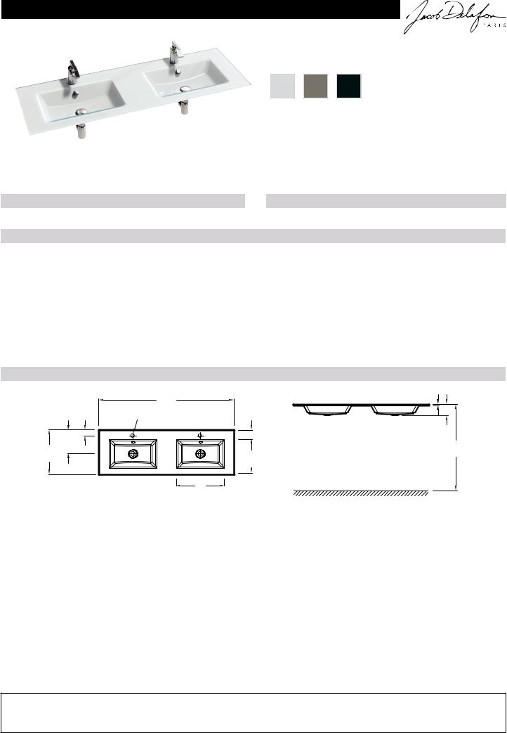 Jacob Delafon VOX EB2100-DD1, VOX EB2100-DD2, VOX EB2100-DD4 Datasheet