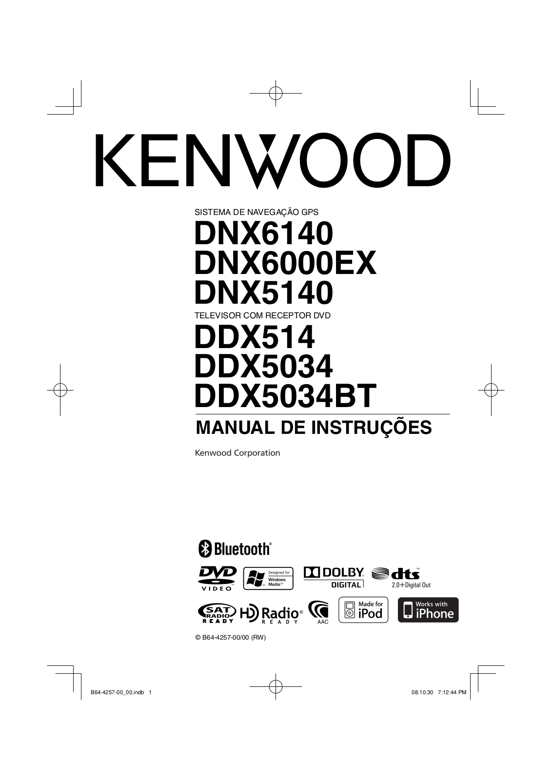 Kenwood DDX514 User Manual