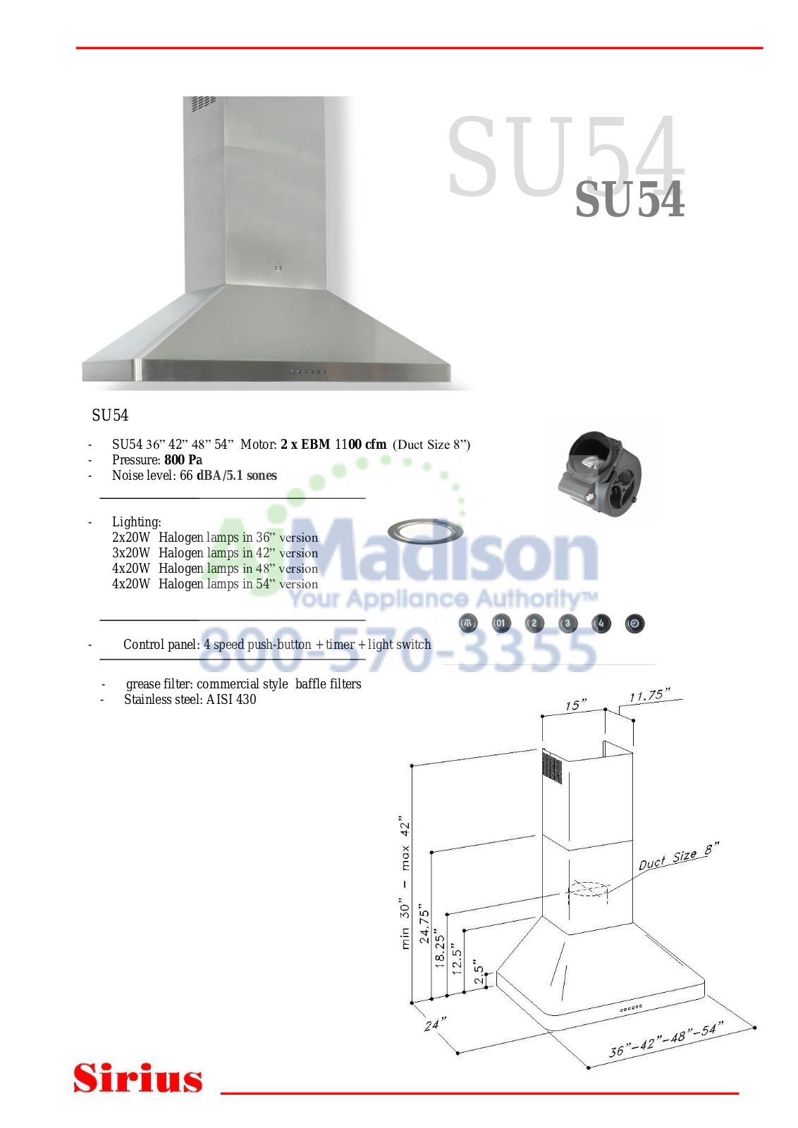 Sirius SU5436 Data Sheet