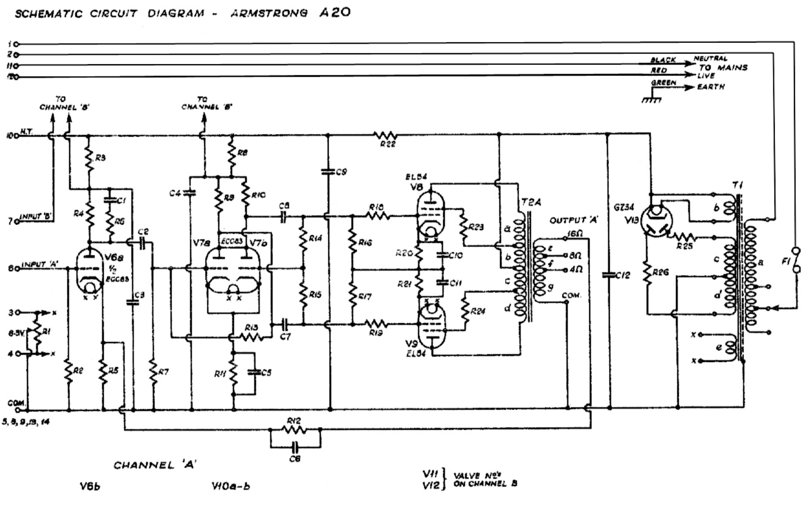 Armstrong Audio A-20 Schematic - ManualMachine.com