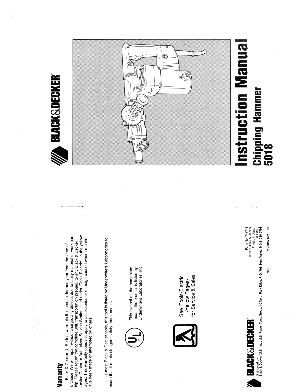 Black & Decker 5018 User Manual