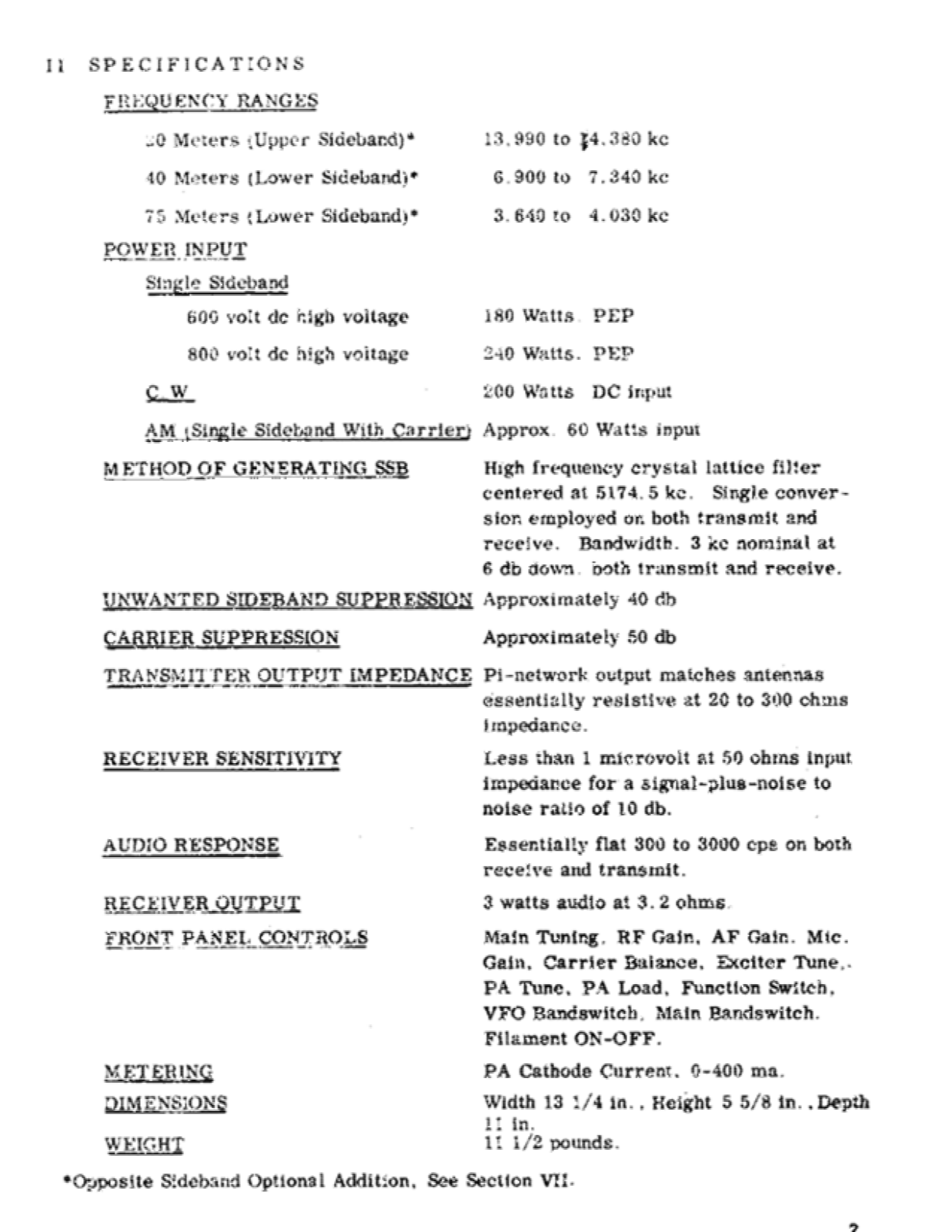 Swan 240 User Manual (PAGE 2)