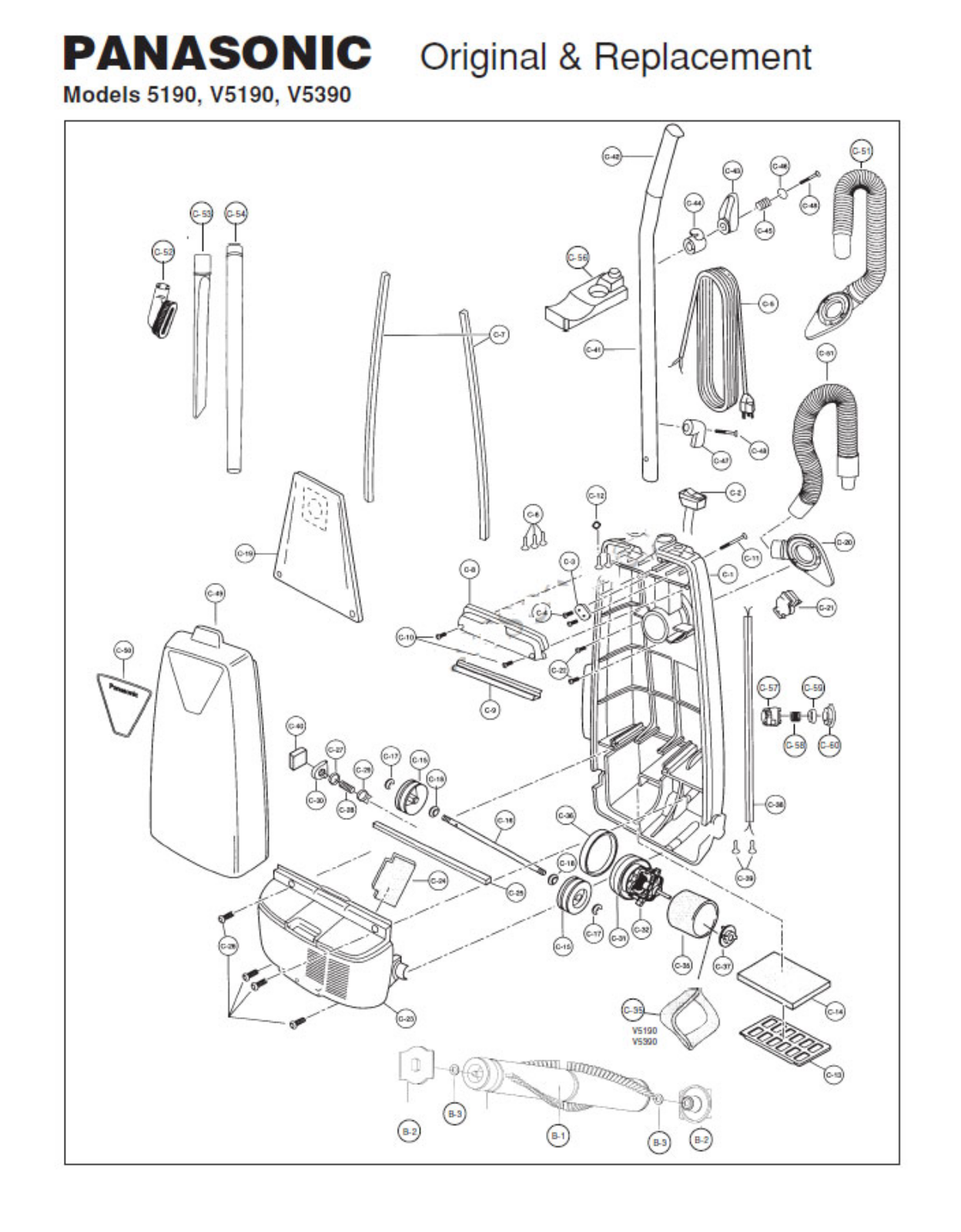 Panasonic Mc-5190, Mc-v5190 Owner's Manual