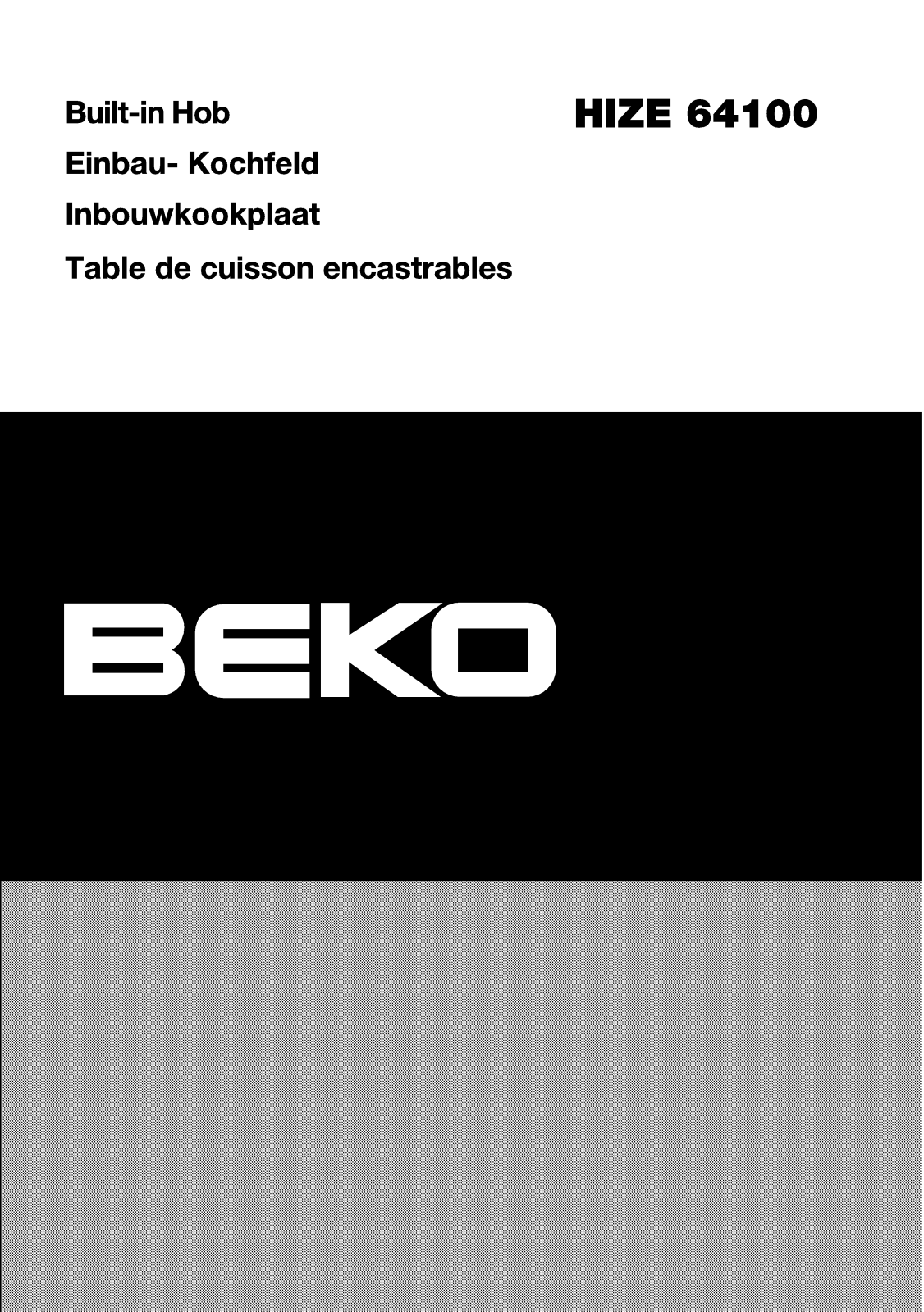 BEKO HIZE64100 User Manual