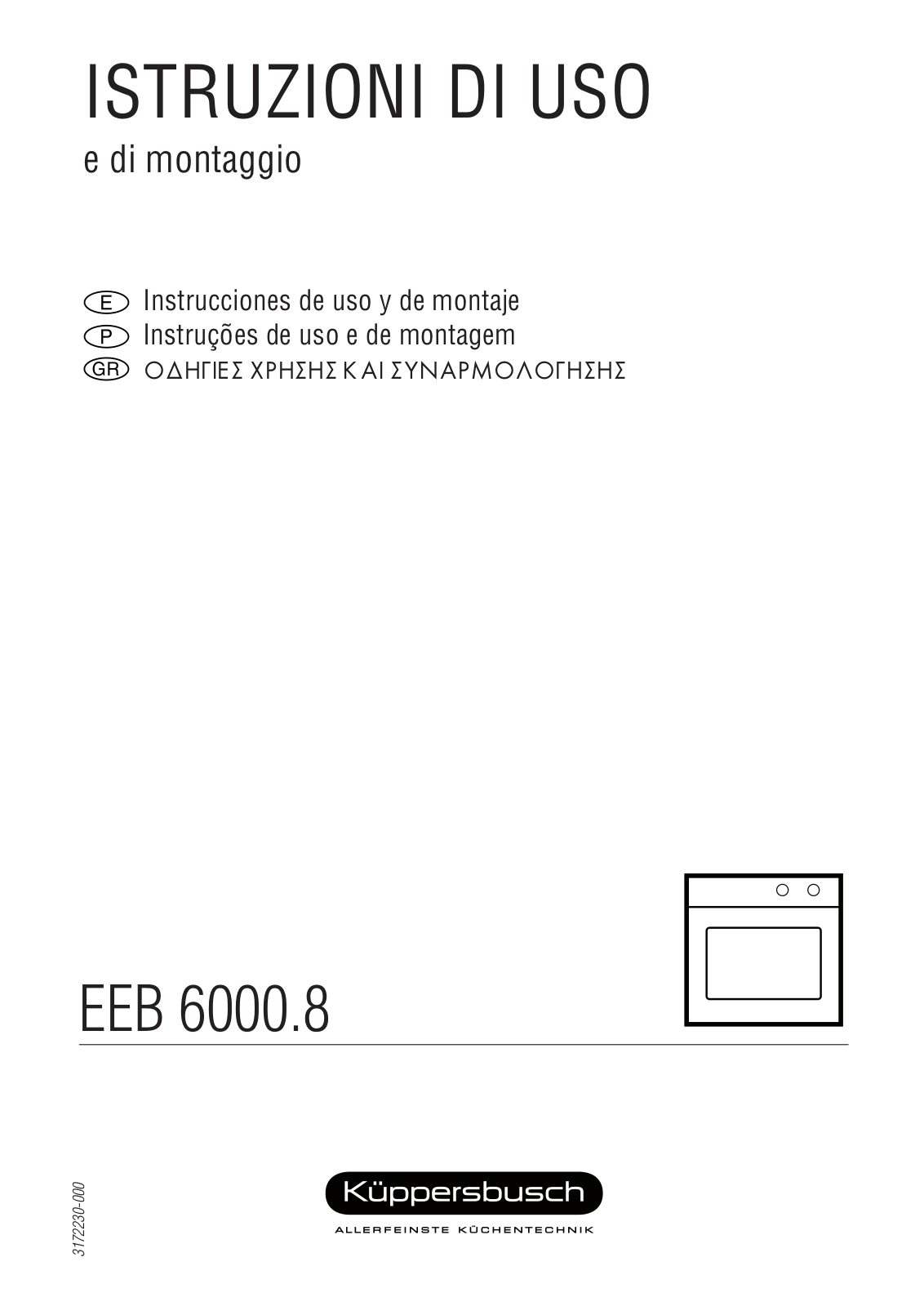 Kuppersbusch EEB 6000.8 Instruction Manual