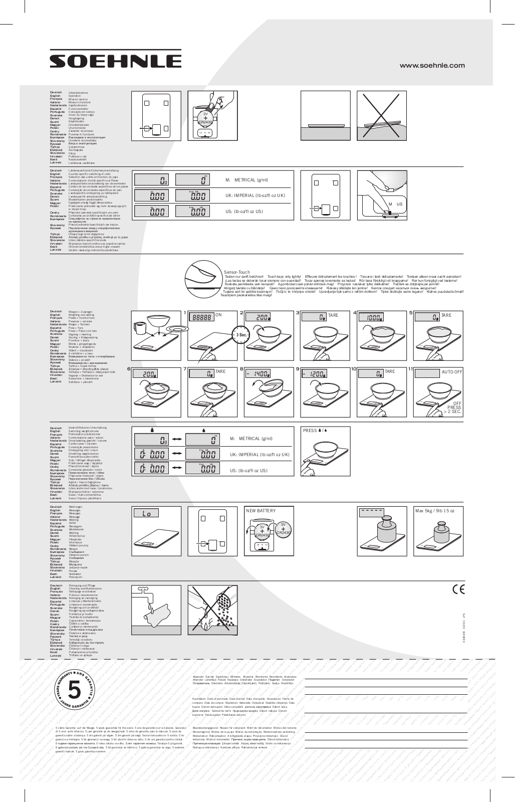 Soehnle PAGE EVOLUTION User Manual