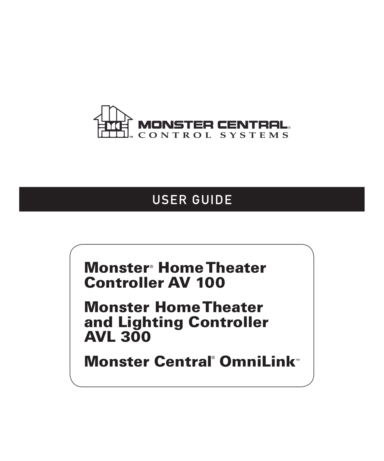 MONSTER CABLE MCC AVL300 User Manual