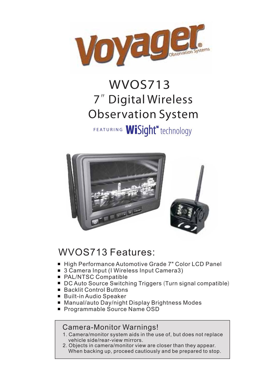 Voyager WVOS713 User Manual