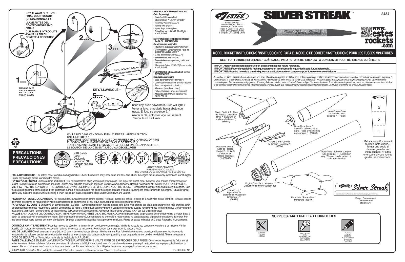 ESTES Silver Streak User Manual