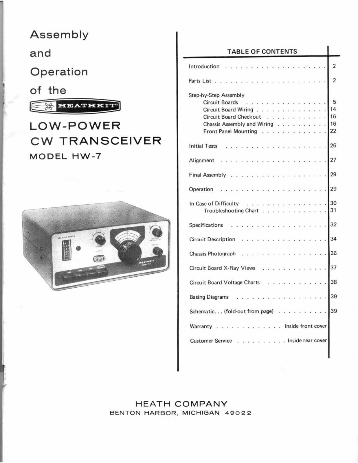 HEATHKIT hw-7 User Manual (PAGE 01)