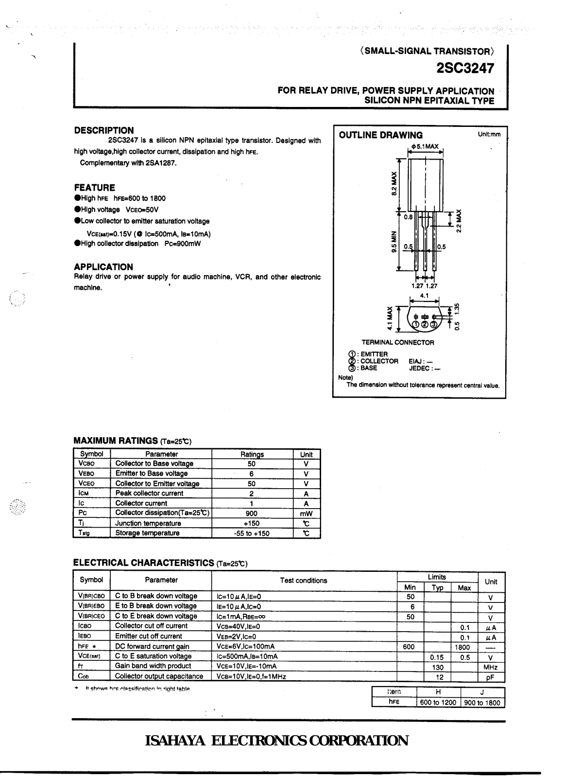 Datasheet 2sc3247 Datasheet - ManualMachine.com
