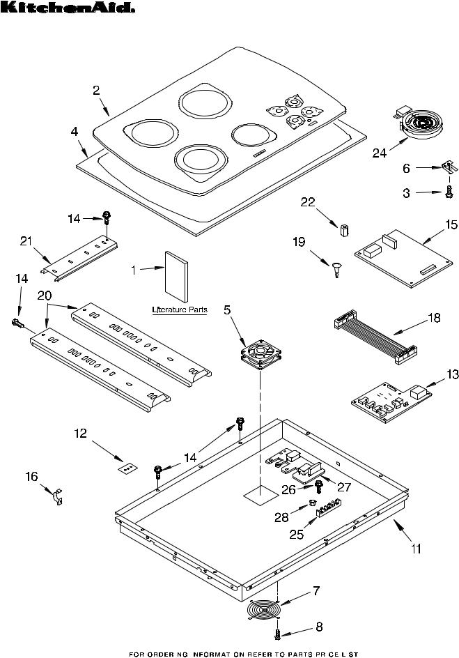 KitchenAid KECC508GWW3 Parts List