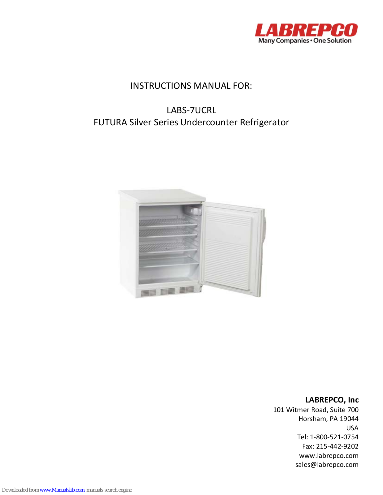 LabRepCo FUTURA Silver LABS‐7UCRL, LABS?62UCRL Instruction Manual