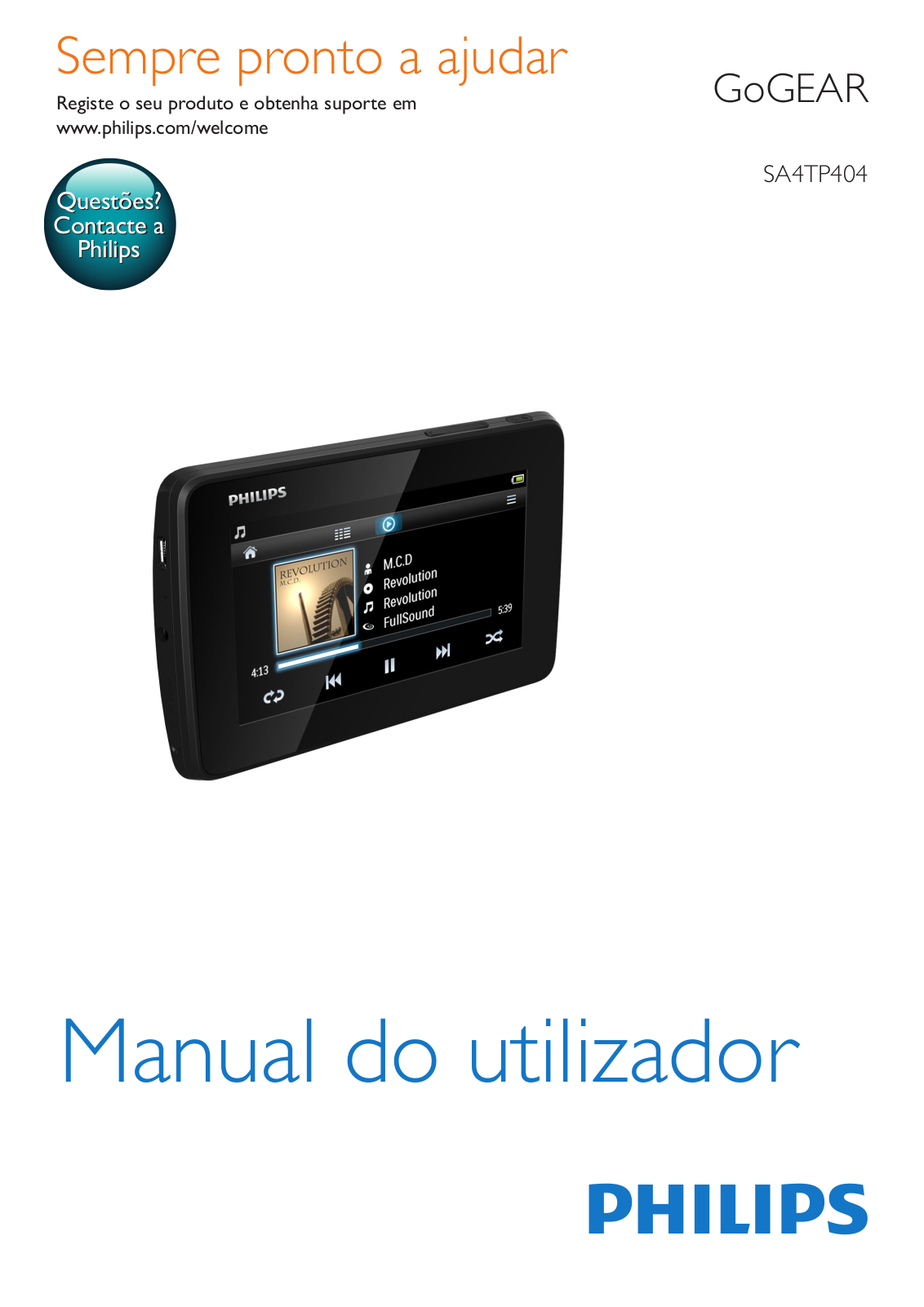 Philips SA4TP404 User Manual