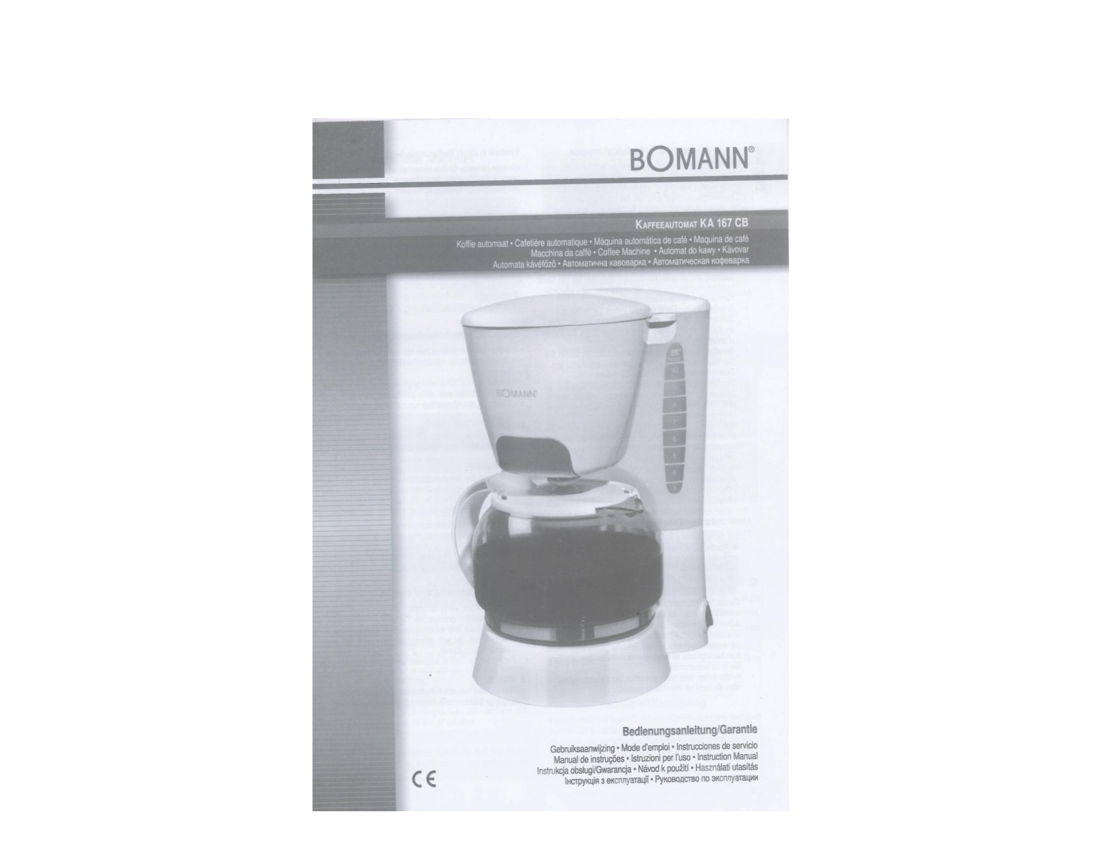 Bomann KA 167 CB User Manual