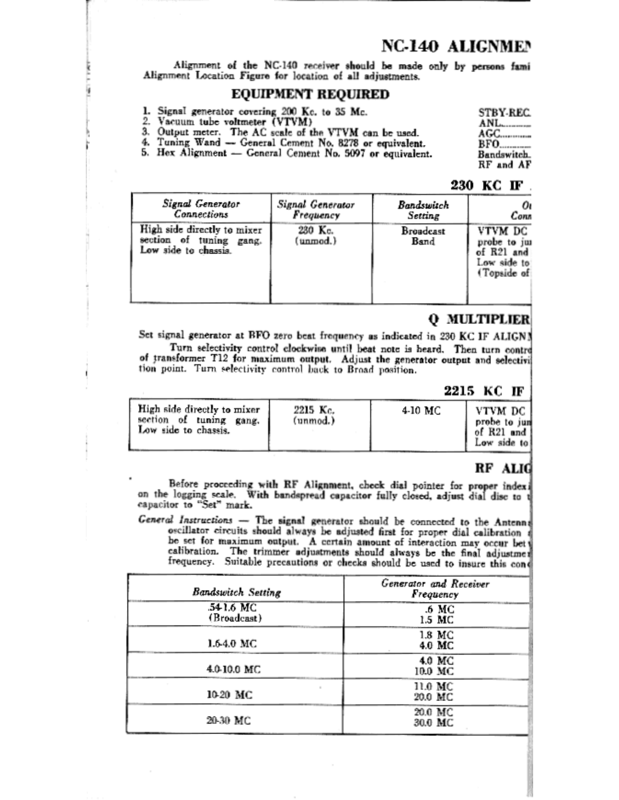 NATIONAL RADIO NC-140 User Manual (PAGE 09)