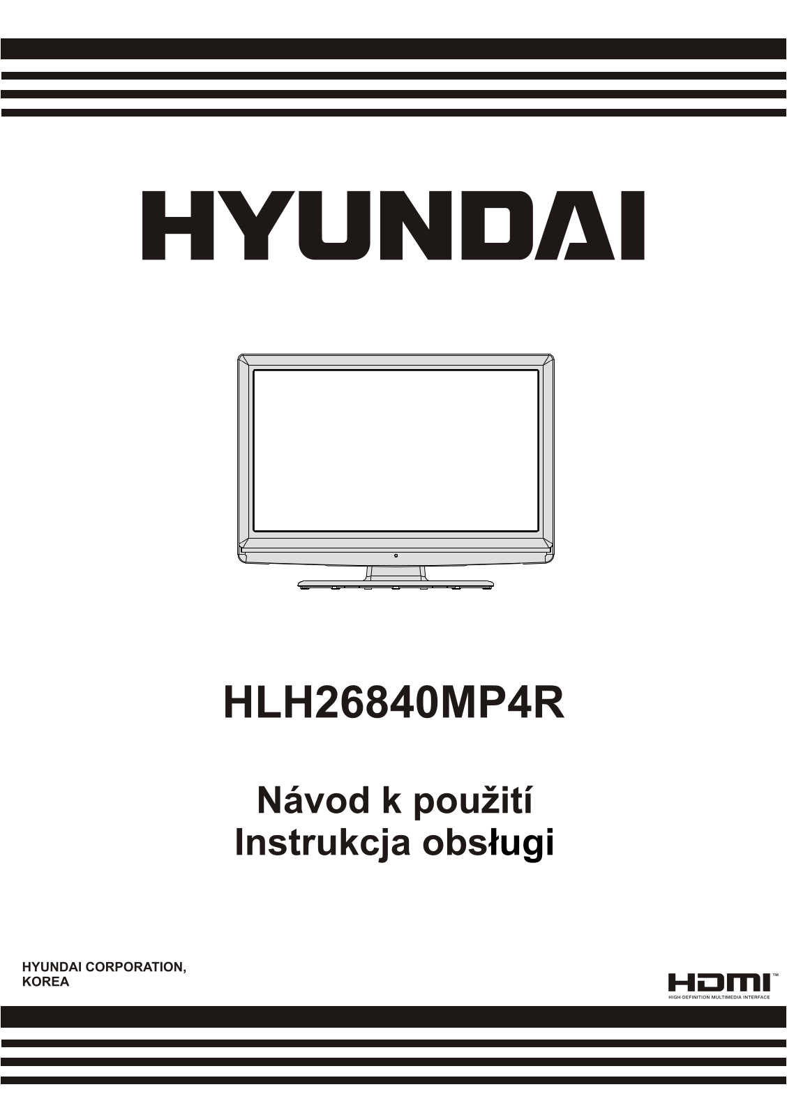 Hyundai HLH26840MP4R Manual