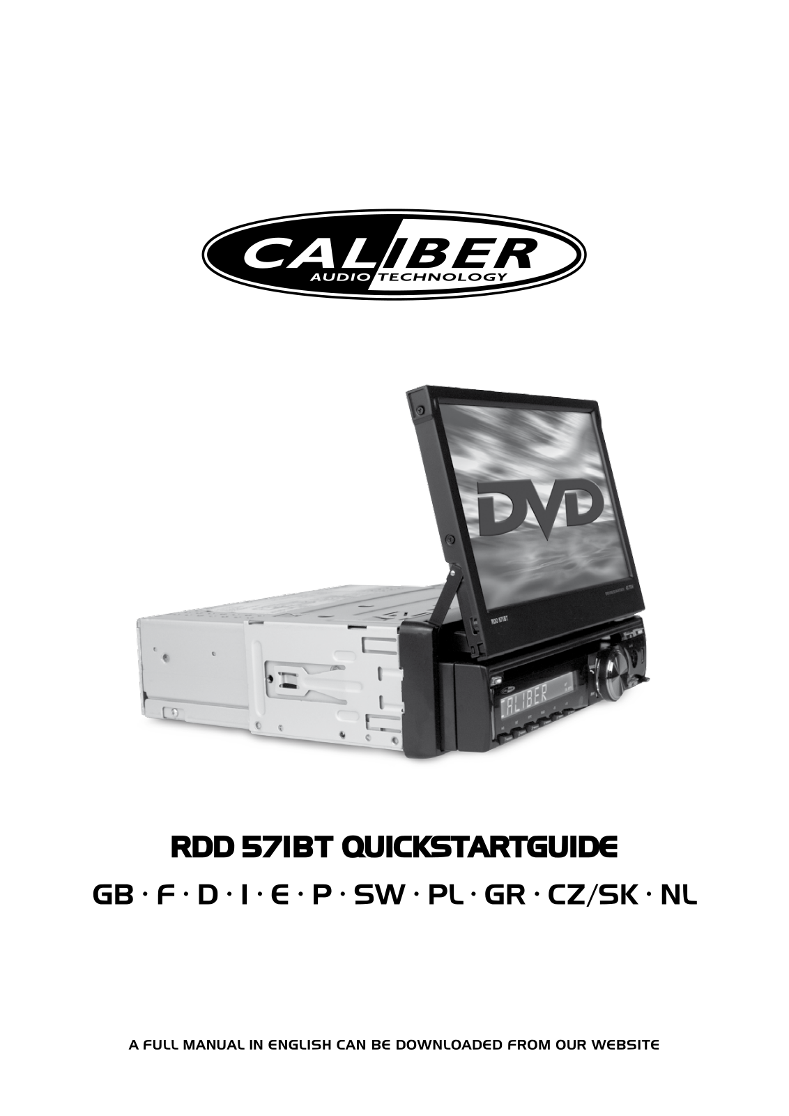 CALIBER RDD571BT User Manual