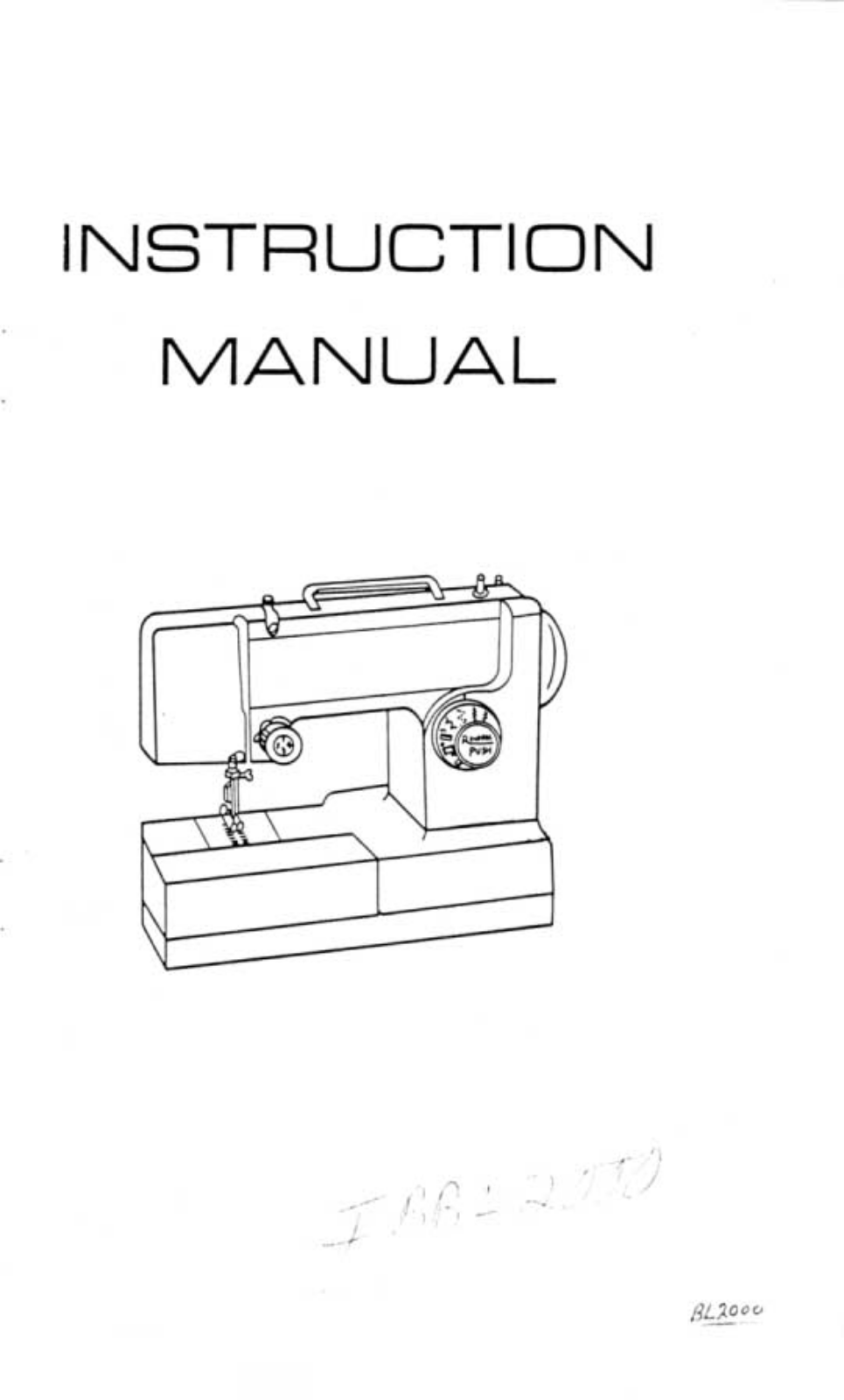 RICCAR BL2000 Instruction Manual