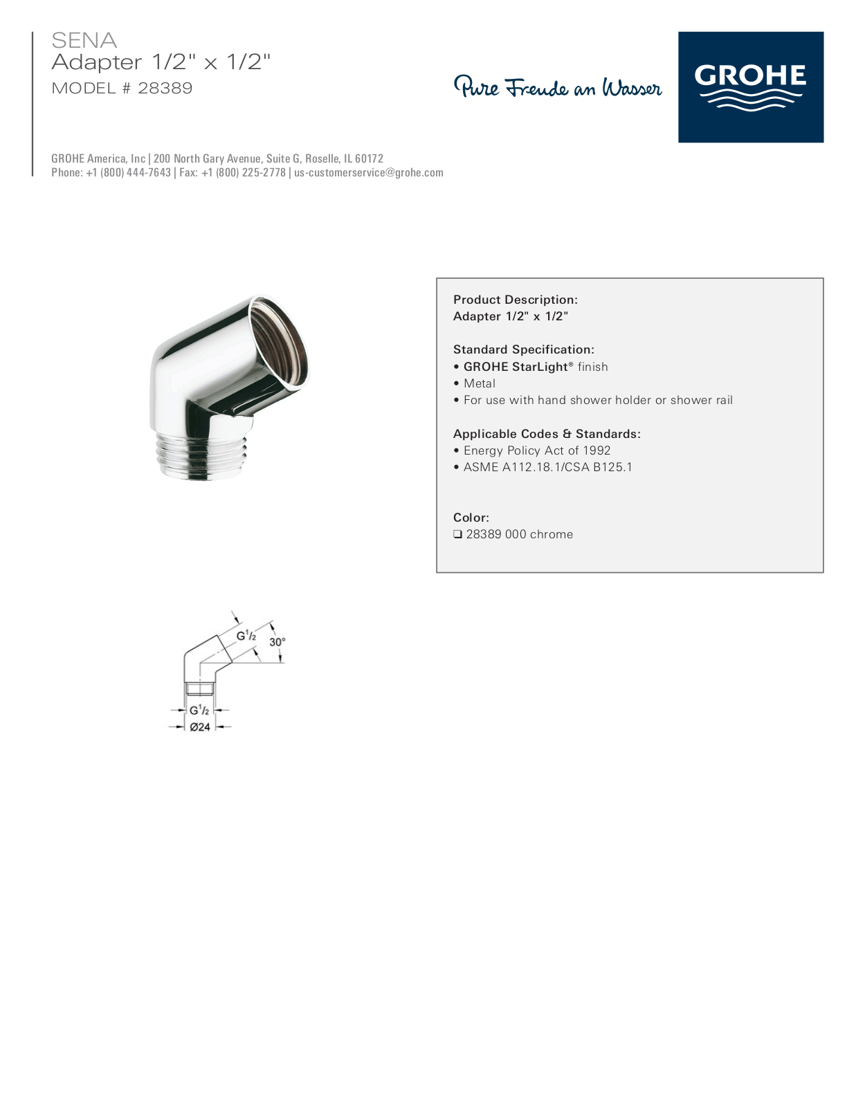 GROHE GRH3297 Specifications - ManualMachine.com