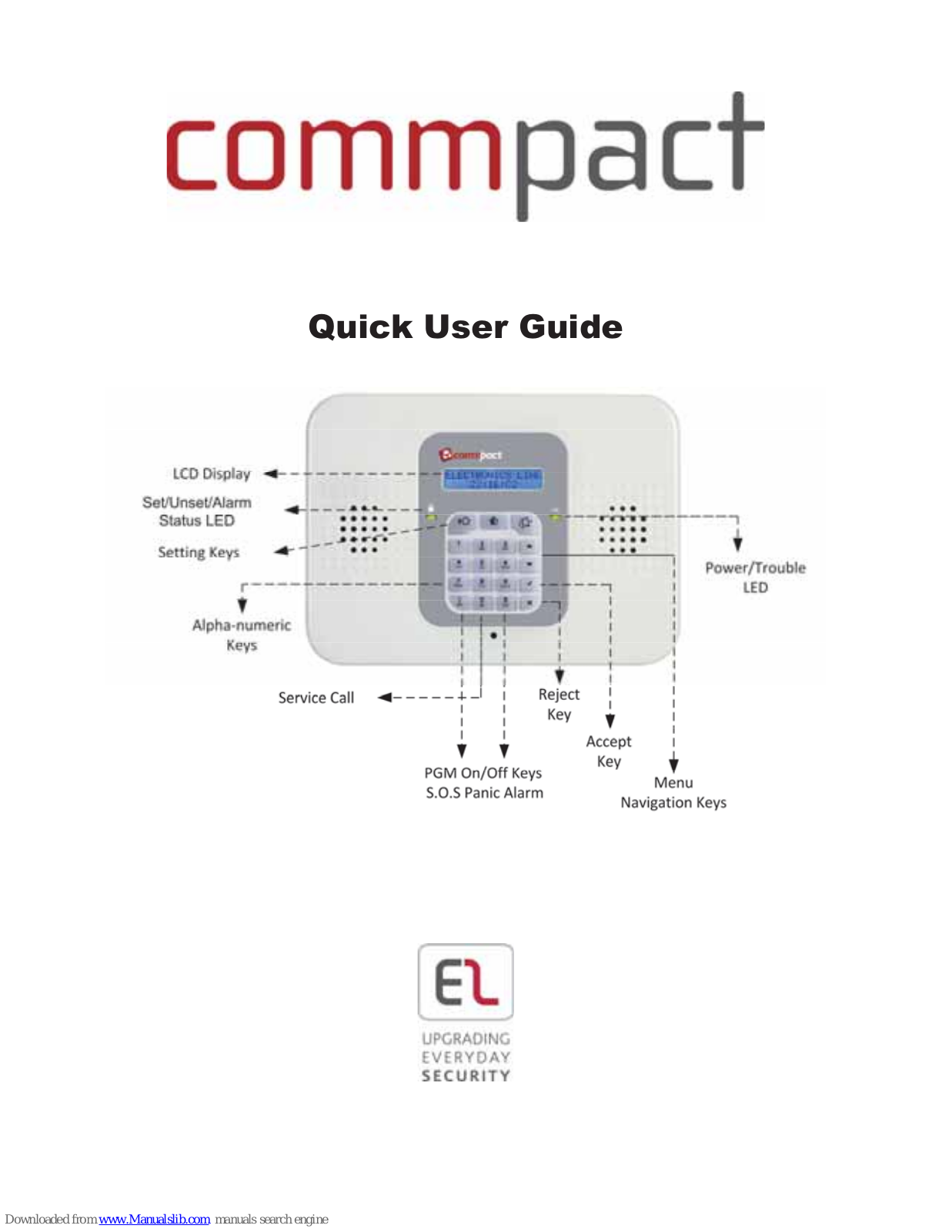 CommPact Wireless Intruder Control Panel Quick User Manual - ManualMachine.com