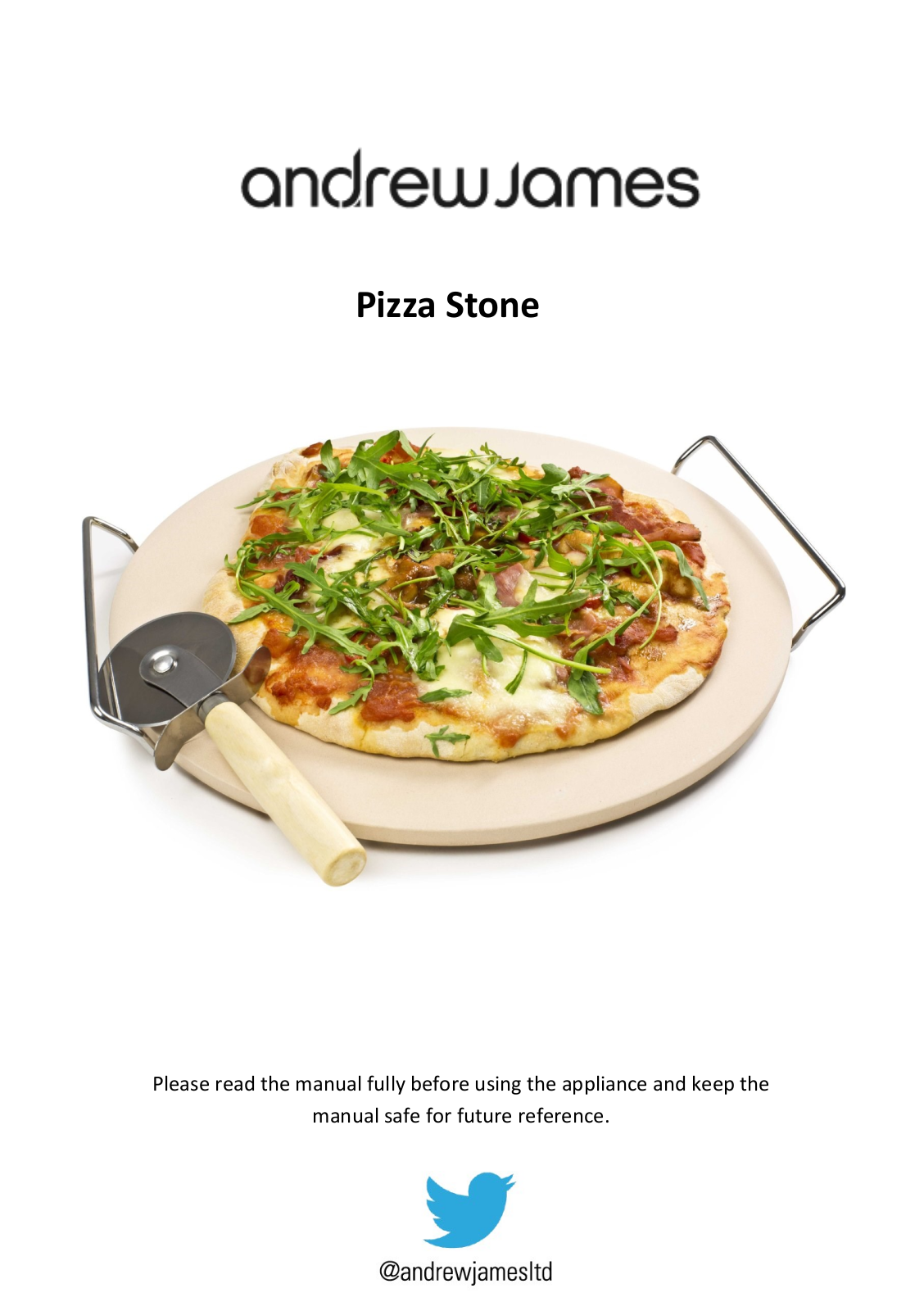 Andrew James Pizza Stone Set User Manual