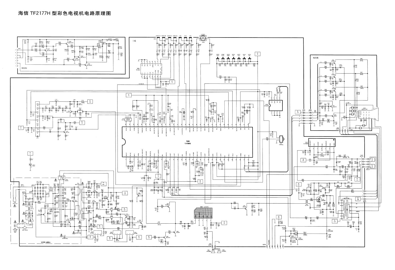 Hisense TF2119CH, TF2177H Schematic