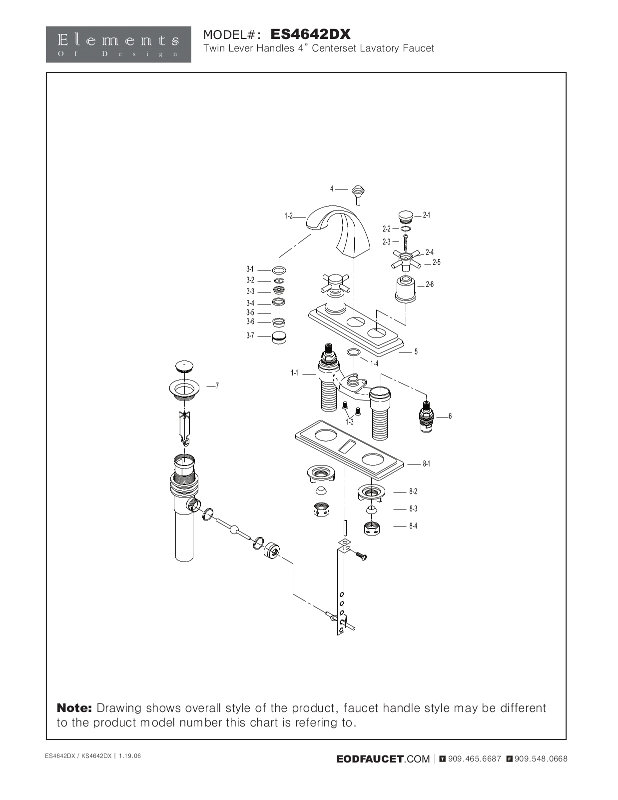 Elements of Design EDE3889 Owner Manual - ManualMachine.com