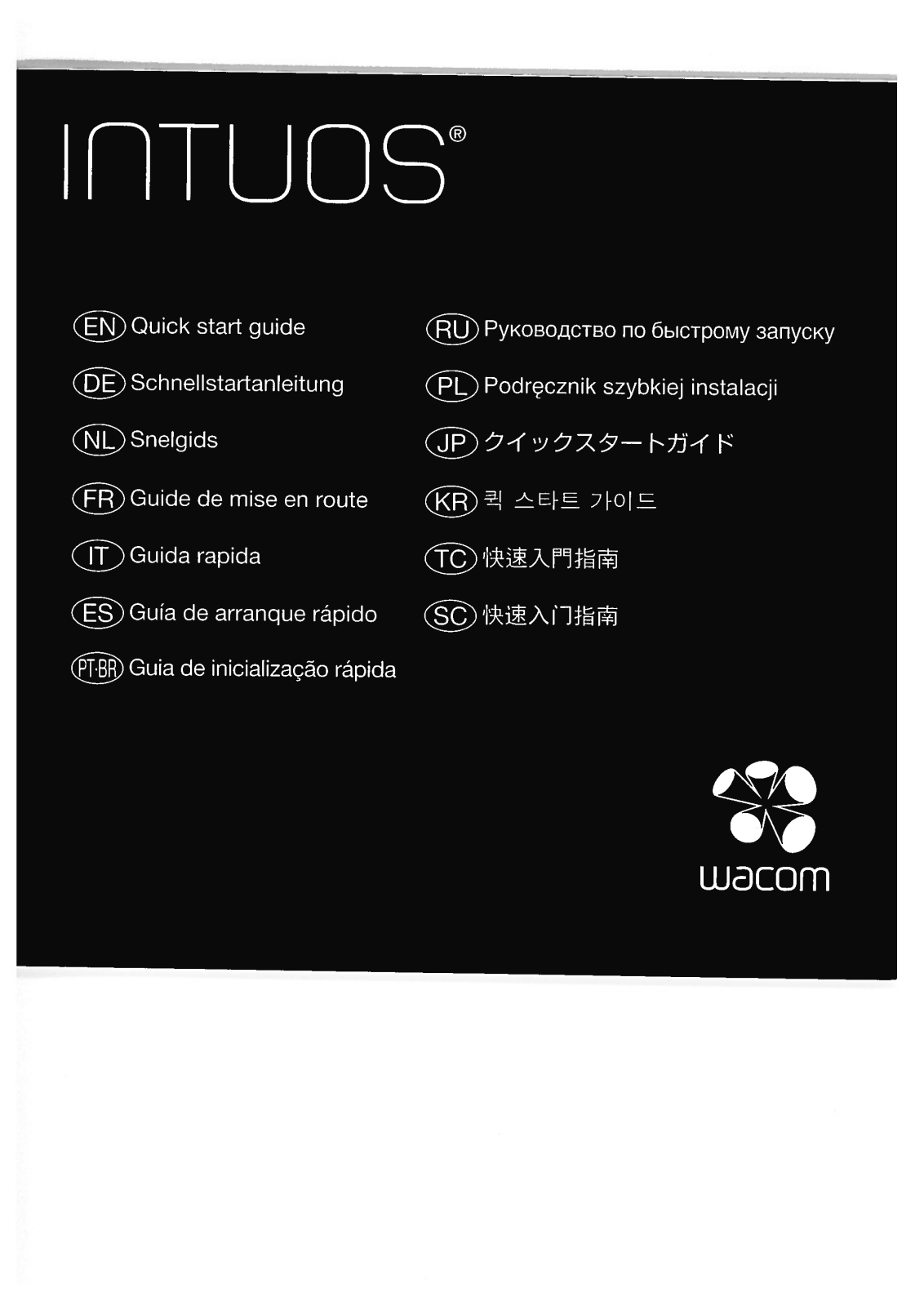 Wacom Intuos Quick start guide