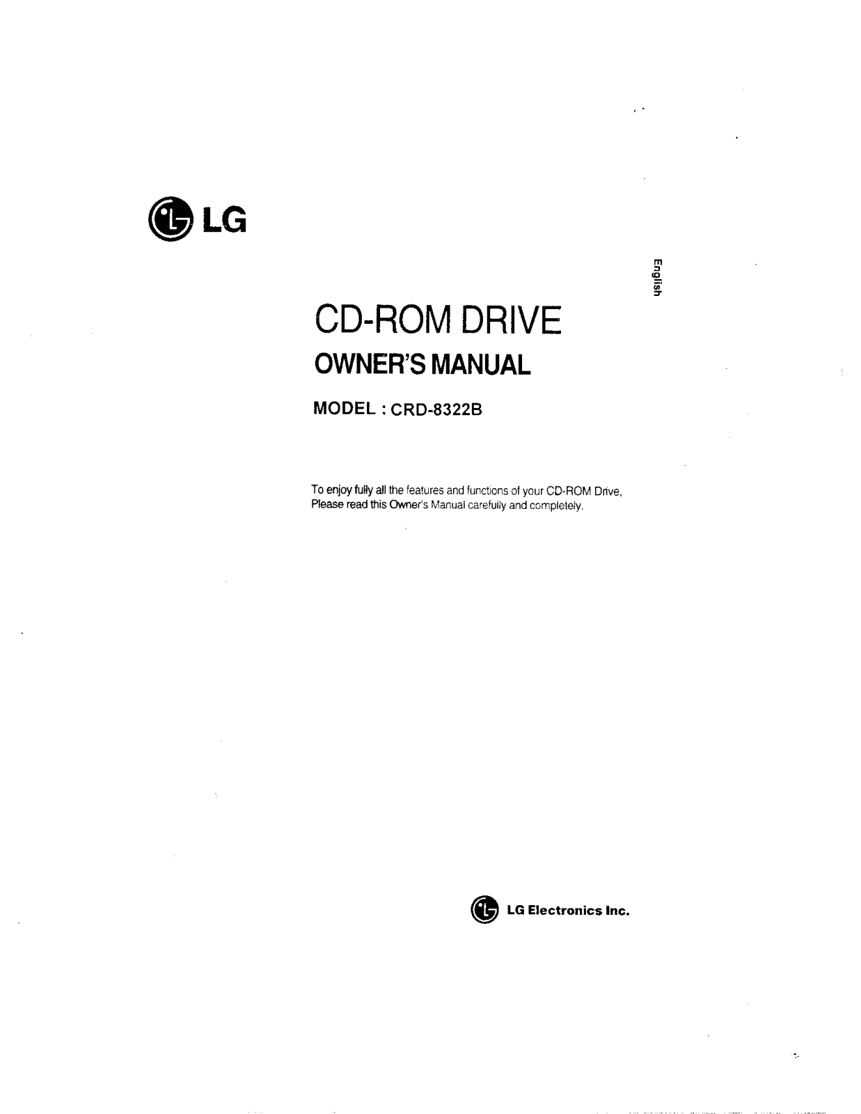 LG CRD 8322B User Manual