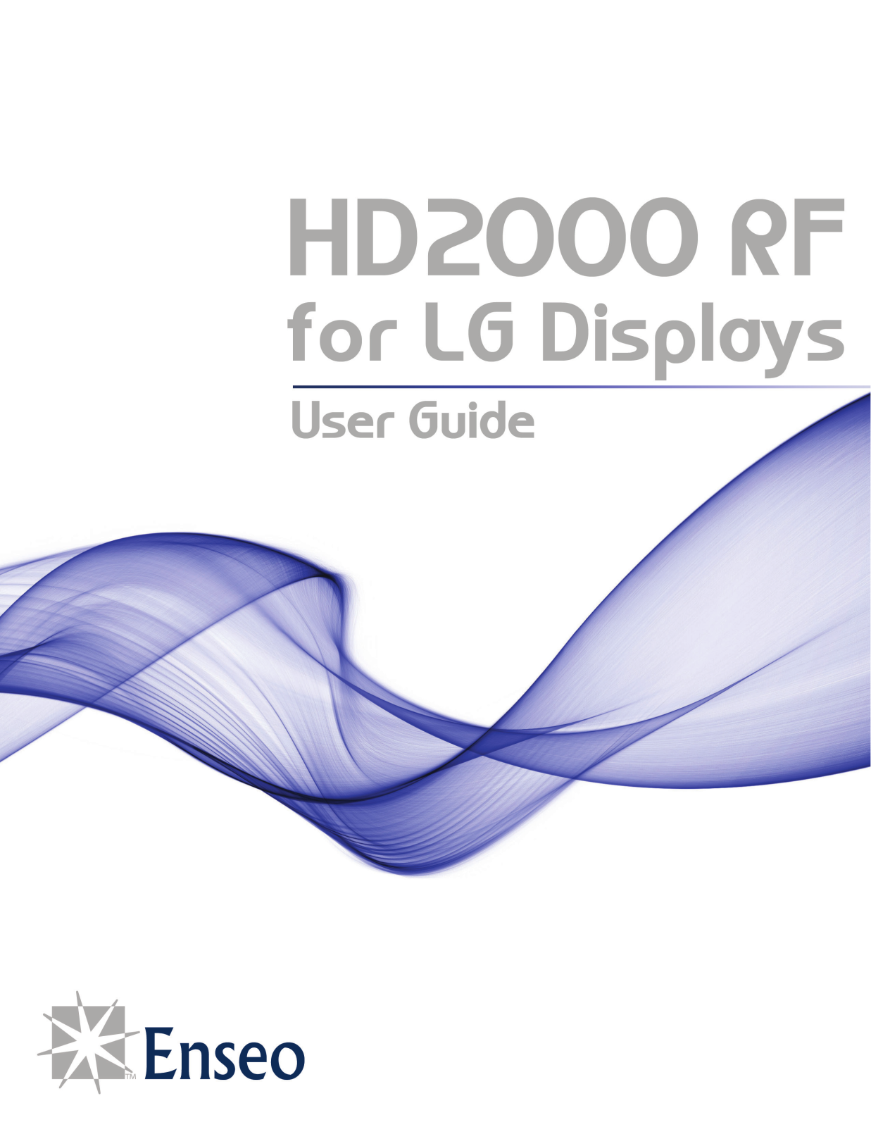 LG HD2000RF Owner's Manual