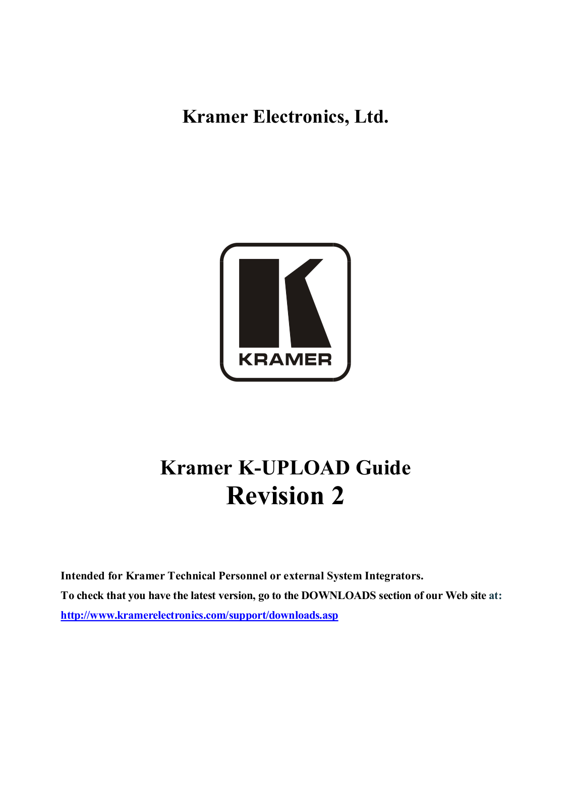 Kramer Electronics 910 User Manual