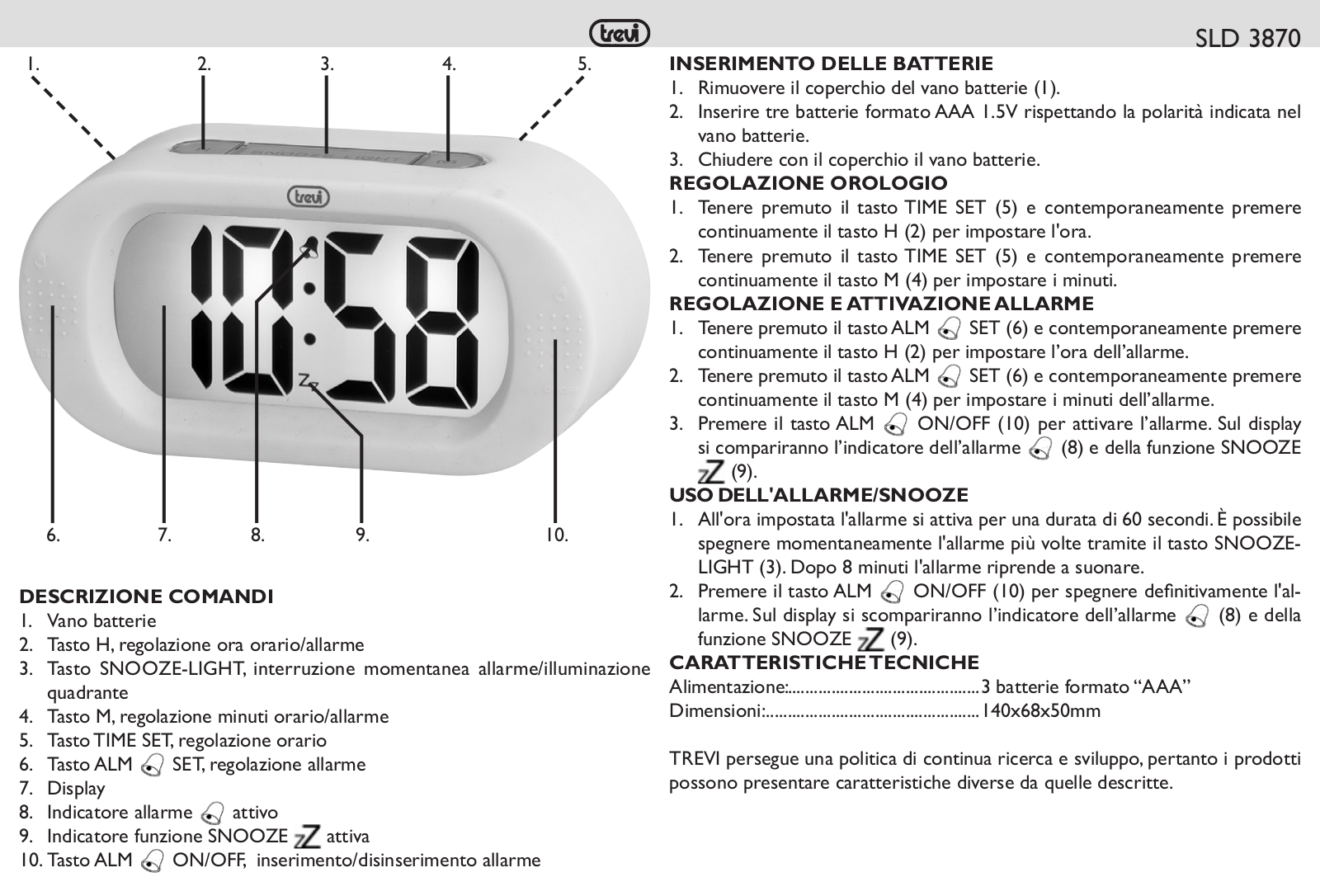 Trevi SLD 3870 User guide - ManualMachine.com