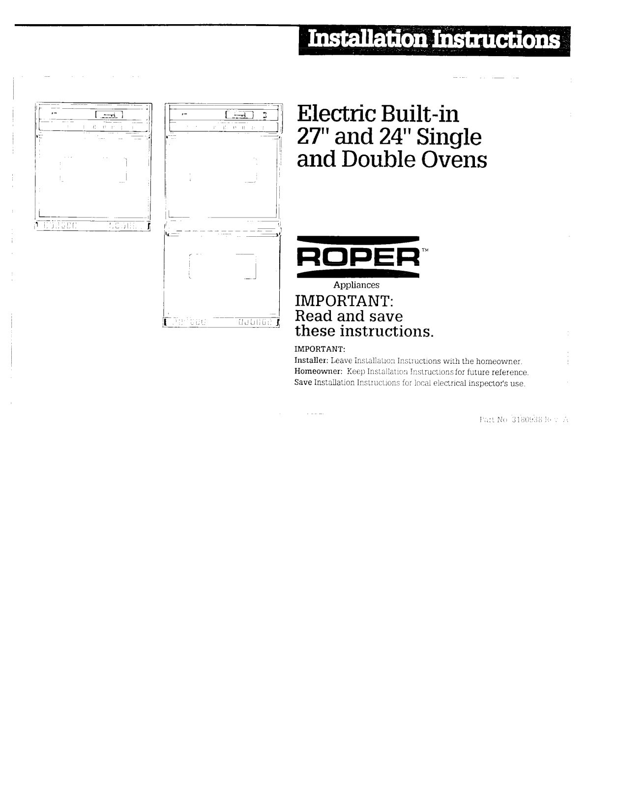 Roper Double Oven User Manual - ManualMachine.com
