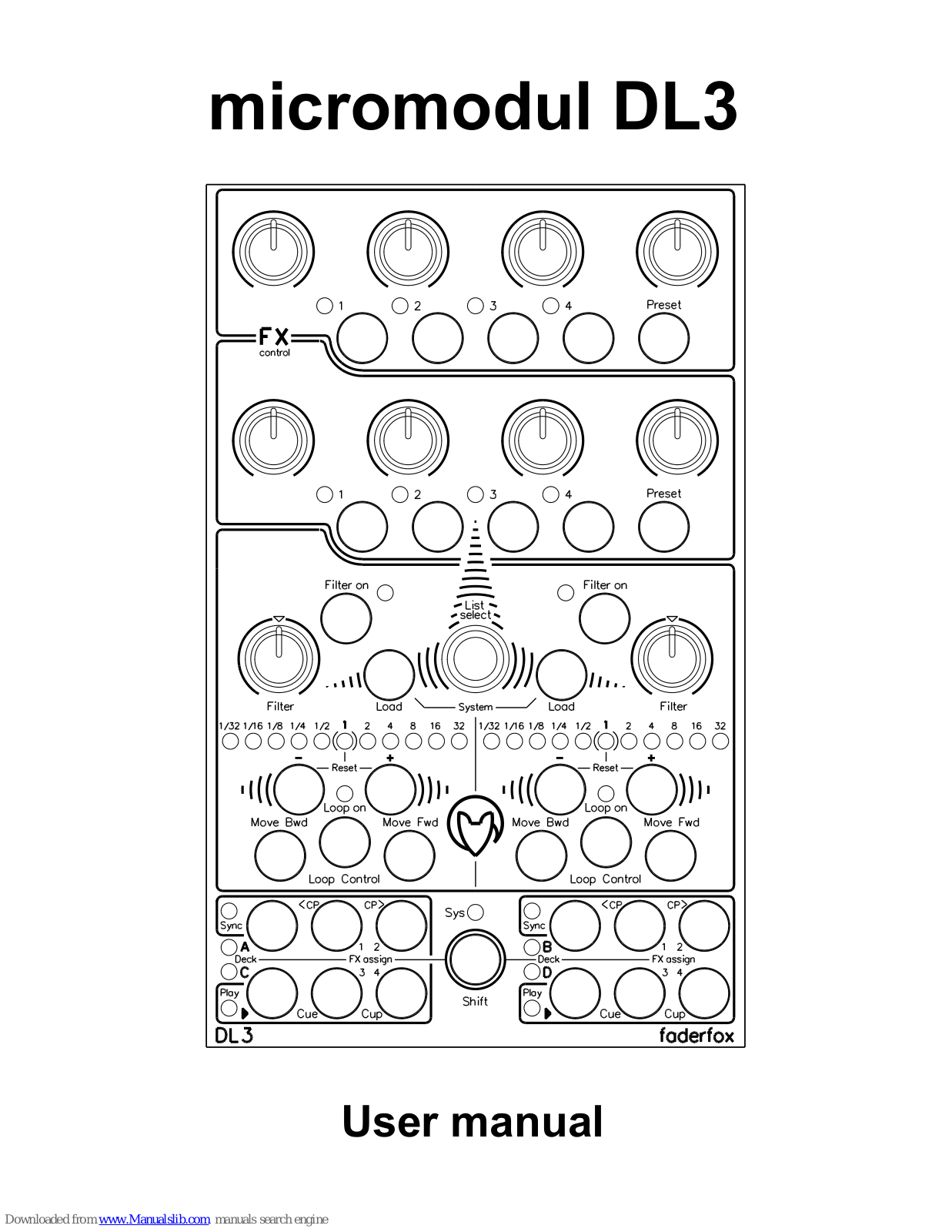 Faderfox DL3 User Manual - ManualMachine.com