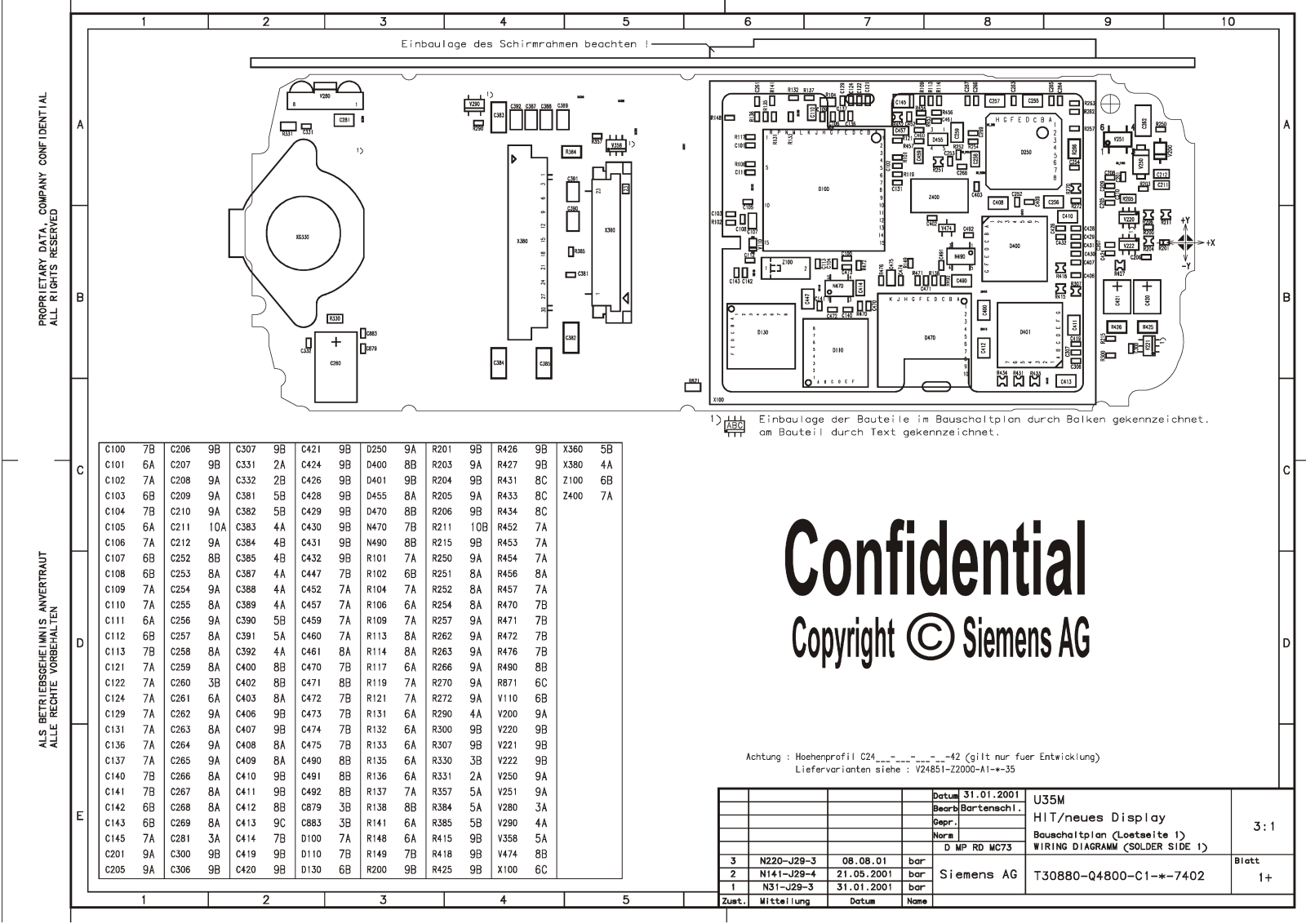 Siemens SL45 Schematics